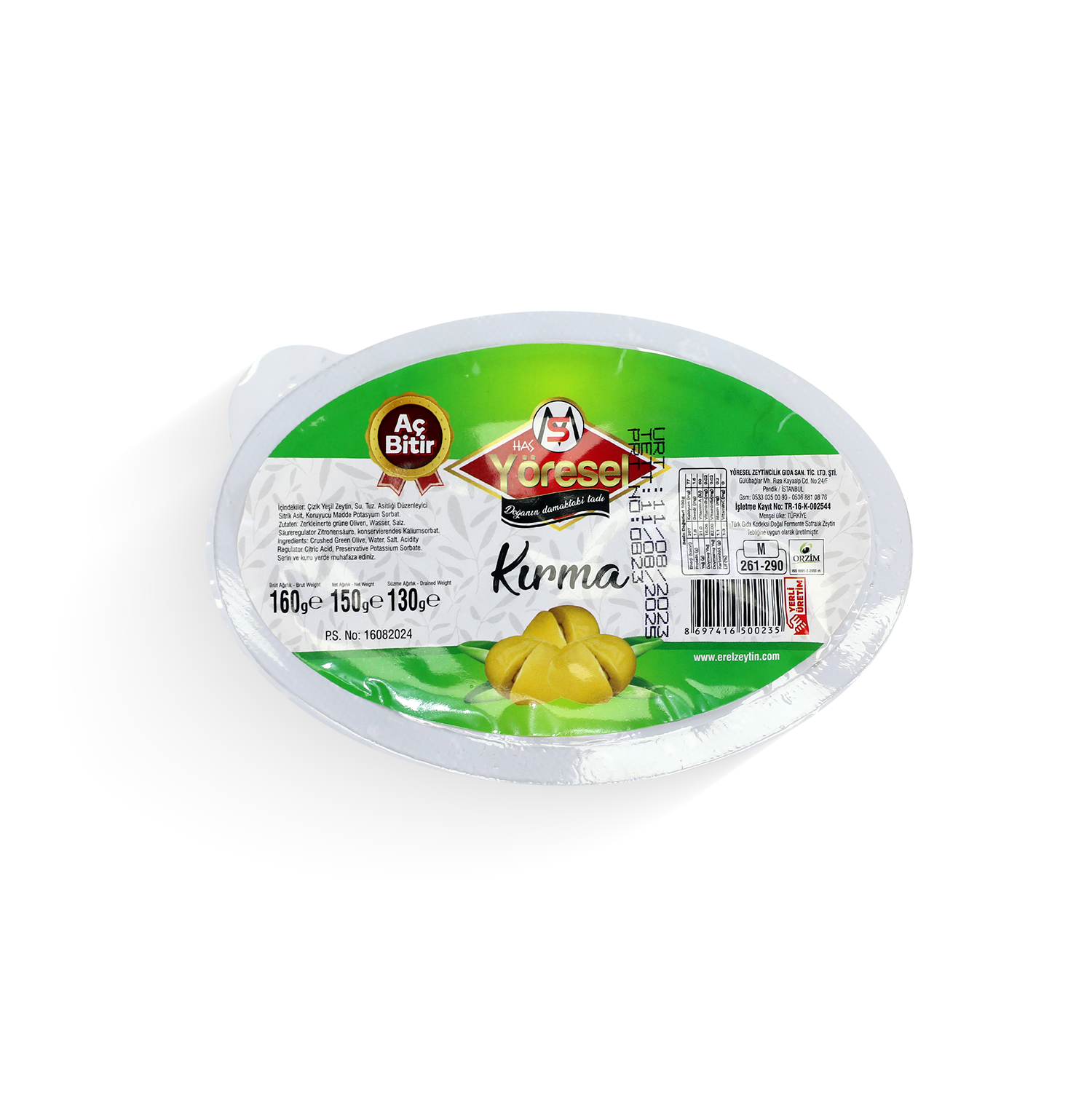 Kırma Zeytin 150g (Aç-Bitir)