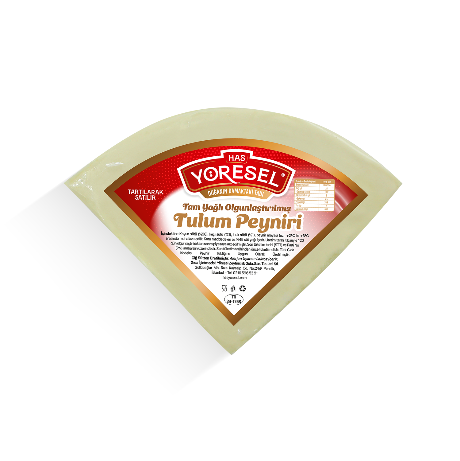 Tam Yağlı Olgunlaştırılmış Tulum Peyniri